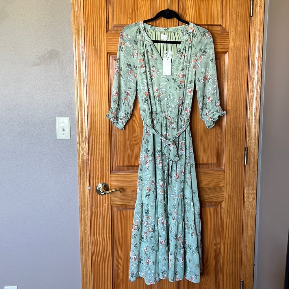Melloday V-neck Maxi Dress, NWT